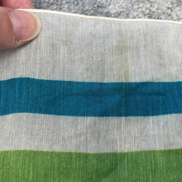 Burberry Lightweight Plaid Check Neck Scarf Sheer Chiffon Spring Summer - Picture 5 of 8